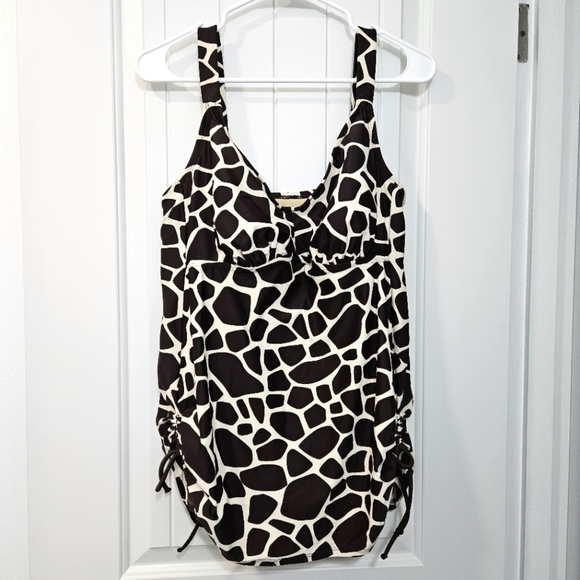 Merona Giraffe Print One Piece Swimsuit Plus Size 18 - Picture 1 of 7